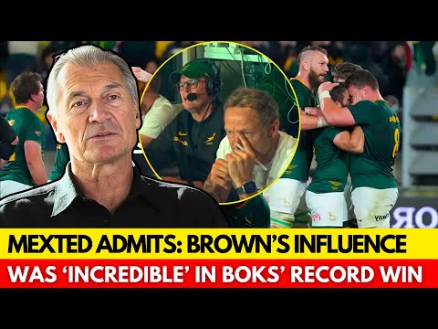 🚨MEXTED’S BOMBSHELL: TONY BROWN MADE THE DIFFERENCE IN WELLINGTON MASSACRE | SPRINGBOKS NEWS