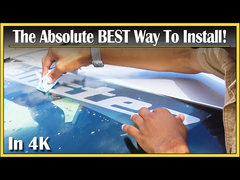 How To Install A Large Vinyl Window Decal | Step-by-Step DIY Tutorial & Review | In 4K!