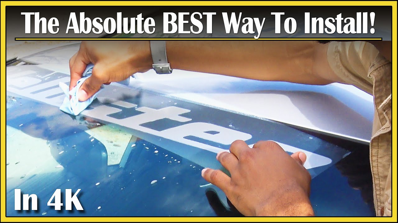 How To Install A Large Vinyl Window Decal | Step-by-Step DIY Tutorial & Review | In 4K!