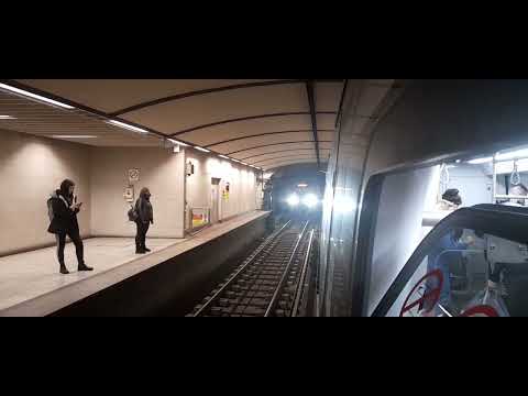 Athens metro ride from Neos Kosmos to Ilioupoli (line 2)