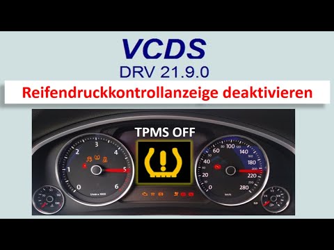 Reifendruckkontrollanzeige deaktivieren | RDKS TPMS ausschalten | VW Audi | VCDS Codieren