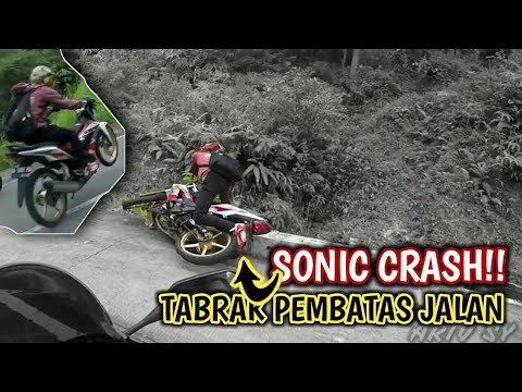 S0NIC CR4SH Tabrak Pembatas Jalan | Sunmori Crash | Rem mendadak | Kompilasi CR#36