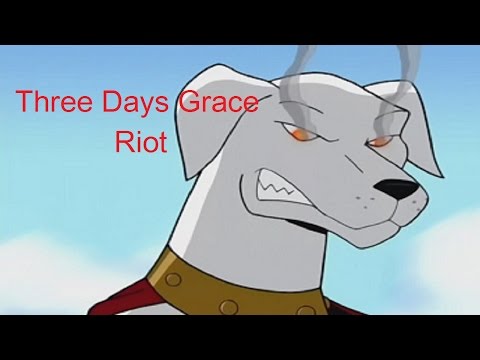 KRYPTO THE SUPERDOG ( Three Days Grace - Riot )