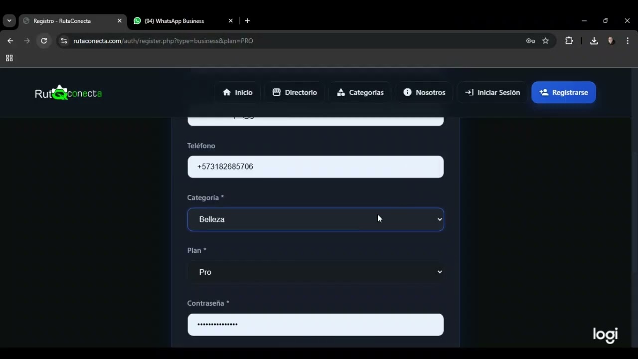 Video 1 Registro RutaConecta