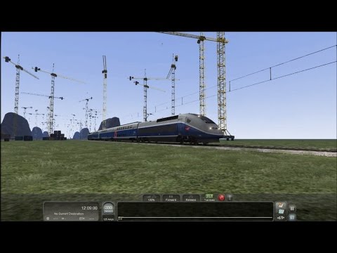 Train Simulator 2016 HD: TGV Duplex Physics Mod Update (V150 574 km/h Test on Jet Train Route)
