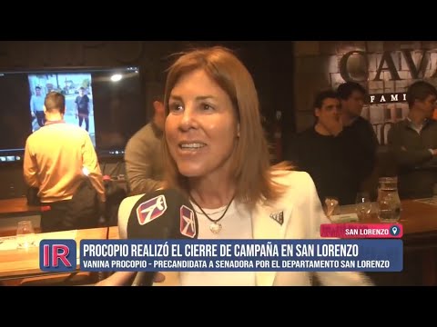 Acto de cierre de campaña electoral de Vanina Procopio