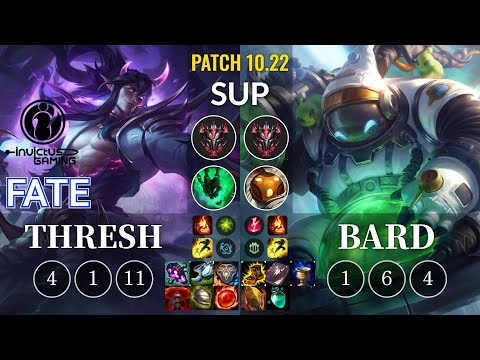 IG Fate Thresh vs Bard Sup - KR Patch 10.22