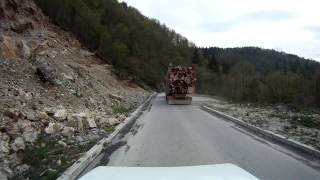 preview picture of video 'Bosnian road R-468 (03. Iserić Brdo saddle - Olovske Luke village)'