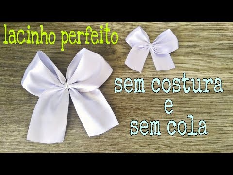 Perfect bow, seamless and glue-free