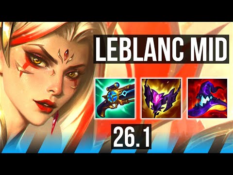 LEBLANC vs YASUO (MID) | EUW Master | 26.1