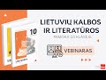 lietuvių kalbos ir literatūros vadovėliai 10 klasei pristatome vadovėlį