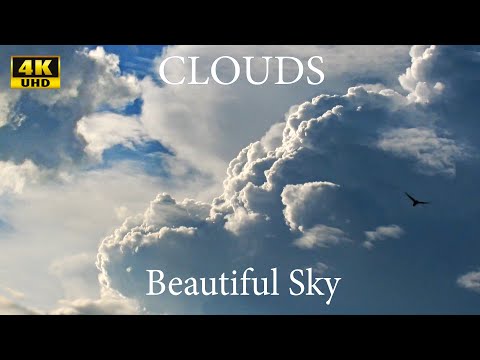 CLOUDS timelapse of beautiful blue sky with clouds 4K UHD