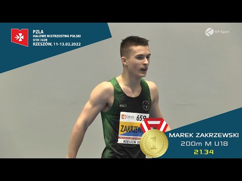 MAREK ZAKRZEWSKI | U18 200m 🏃‍♂️ | U18 & U20 🇵🇱 INDOOR ATHLETICS CHAMPIONSHIPS 2022 | U18 🇵🇱 RECORD