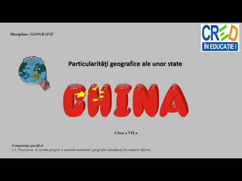 Particularităţi geografice ale unor state. China