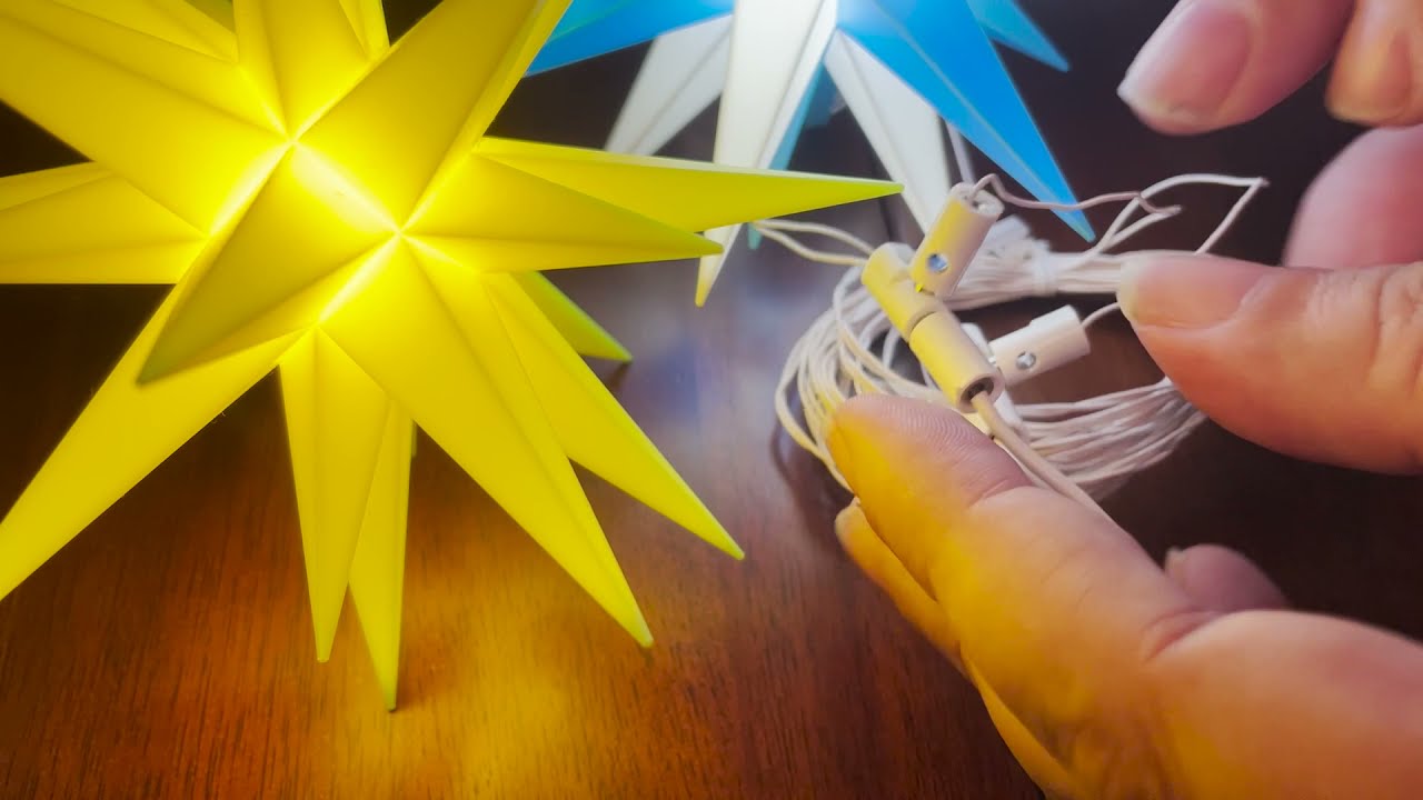 Erzgebirge-Palast Werkstatt: Mehrere Herrnhuter Sterne A1e anschließen - LED oder Glühlampe