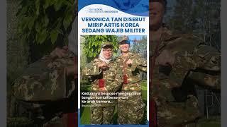 Veronica Tan Pakai Seragam Loreng saat Pembekalan di Akmil, Disebut Mirip Artis Korea Sedang Wamil