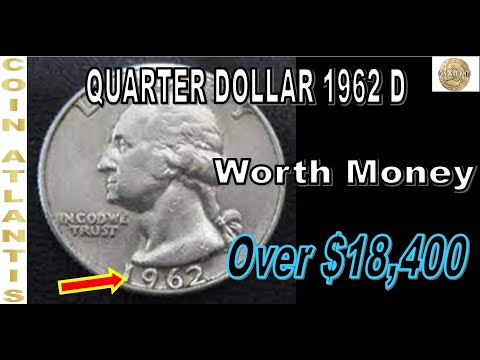1962 D Washington Quarter,OVER $18,400.