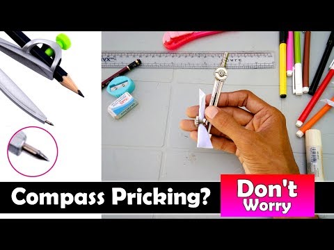 keep a compass safe without prick your pouch or purse diy paper trick