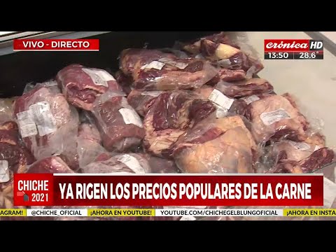 Ya rigen los precios populares de la carne