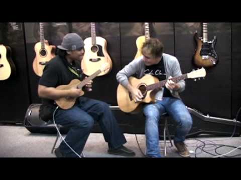 Derick Sebastian and Adam Miller Jam at Cole Clark Guitars NAMM booth