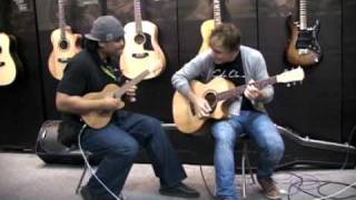 Derick Sebastian and Adam Miller Jam at Cole Clark Guitars NAMM booth