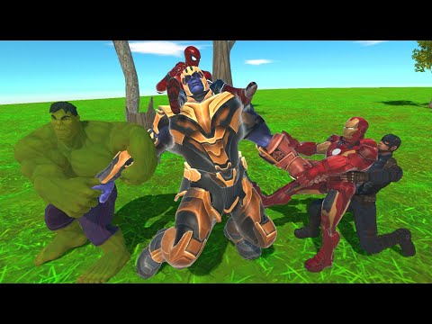 Thanos vs The Avengers Infinity War - Animal Revolt Battle Simulator
