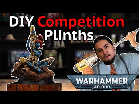 Competition Grade DIY Model Plinths | Homemade Wooden Model Mounts!