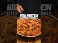 THE EASIEST High Protein Spaghetti And Meatballs OVER 50g Protein Easymealprep Gymfood