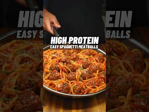 High Protein Spaghetti and Meatballs