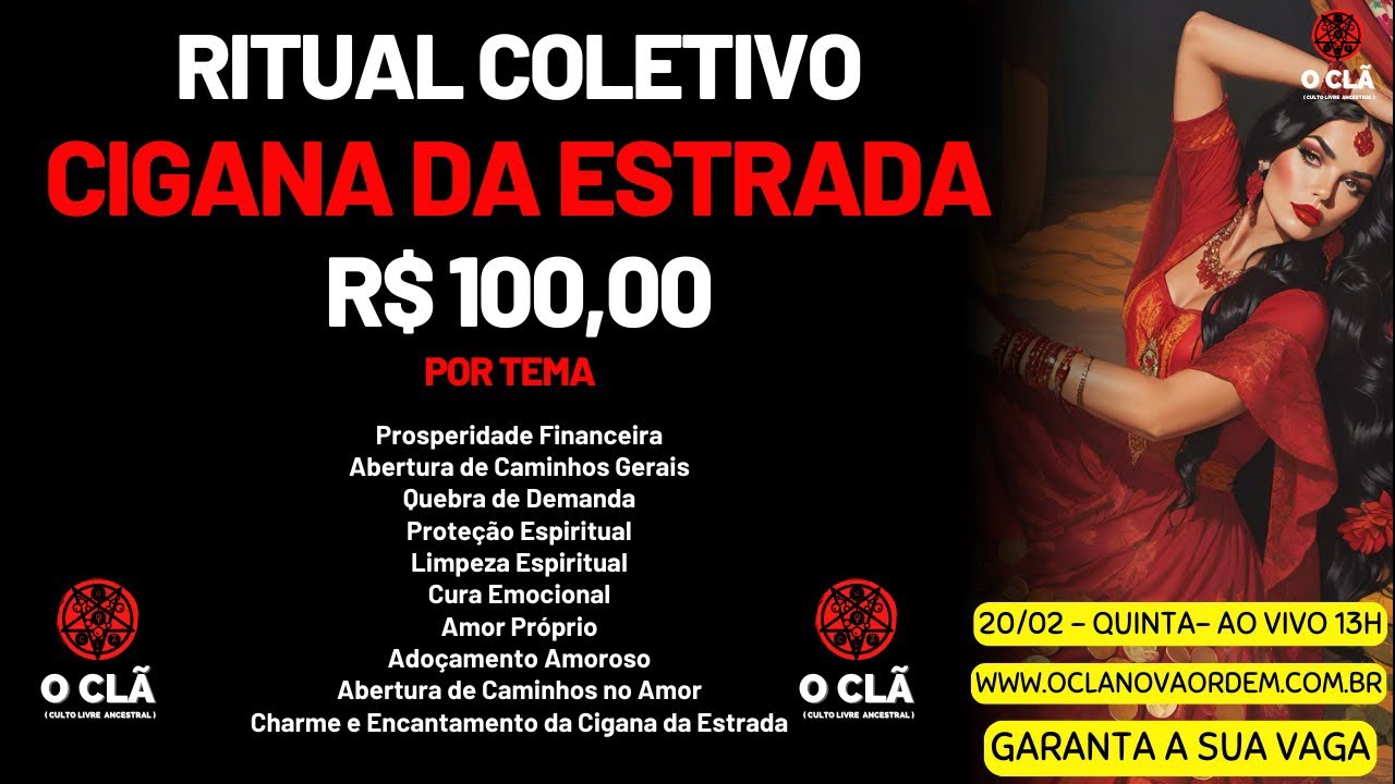 Ritual Coletivo com Pombagira Cigana da Estrada | O CLÃ