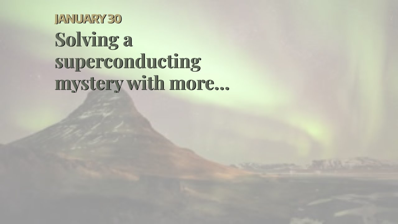 Solving a superconducting mystery with more precise computations