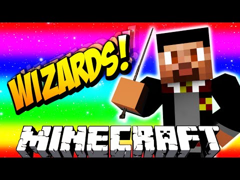 Minecraft WIZARDS #1 with Vikkstar, Jerome & Preston (Minecraft Magic PVP)
