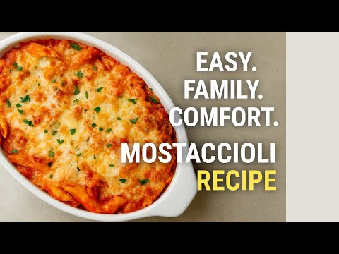 How to Make the Best Baked Mostaccioli Ever! 🍝🧀