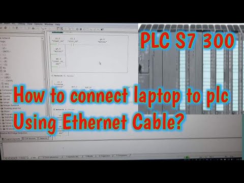 How to communicate in Siemens PLC S7 300 using ethernet cable?