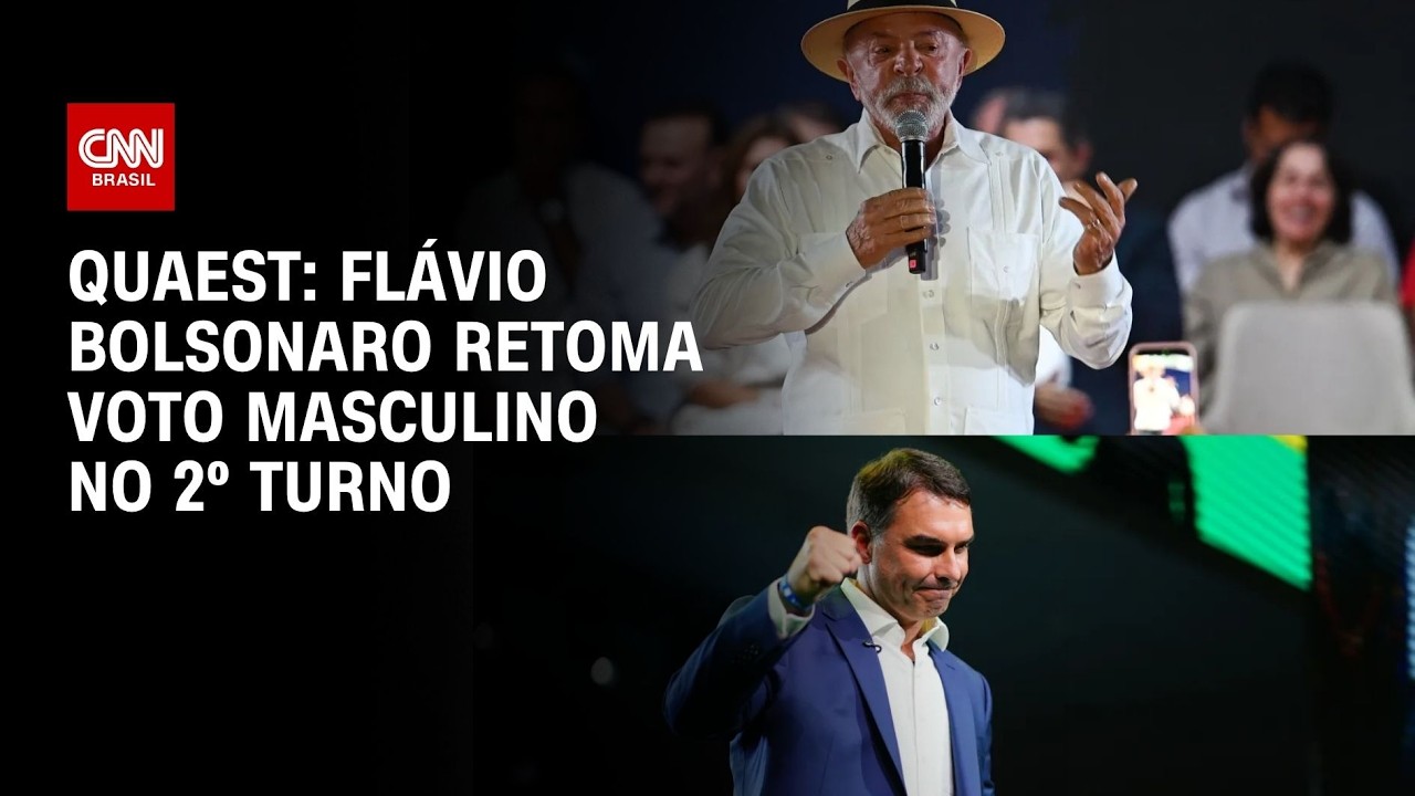 Lula ganha entre mulheres no 2º turno; Flávio retoma voto masculino, aponta pesquisa | AGORA CNN