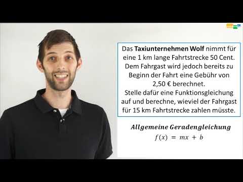 Mathe Lineare Funktionen: Das Taxiunternehmen Wolf - Aufgabe