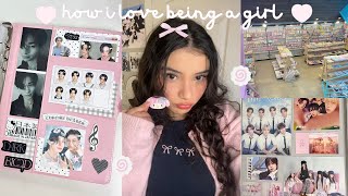 slice of life 👛 current makeup, kpop binder deco, stationary shopping
