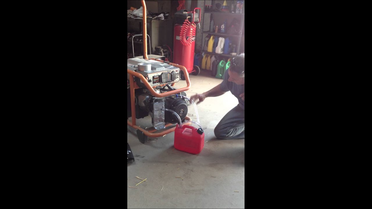 Gas vapor, running on fumes. Generator by gasoline alternative economy prepper's dream.