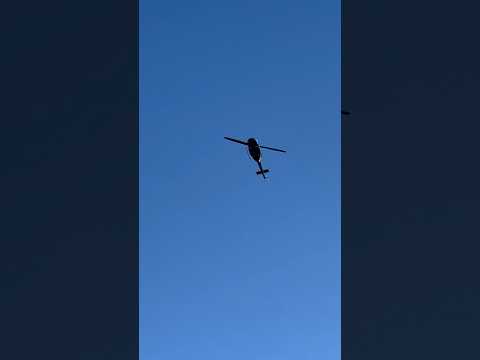 Bell UH-1 Huey Helicopter flyover