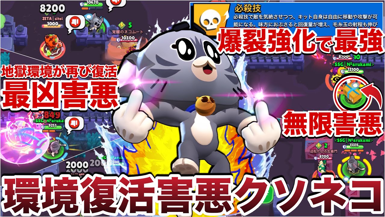 ﾈｺちゃんﾐｬｰﾐｬｰ強すぎる♪ﾐｬｰ♪【ブロスタ】