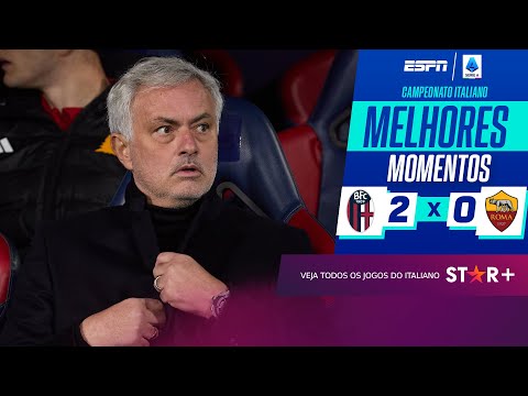 Gols e lances de Bologna x Roma