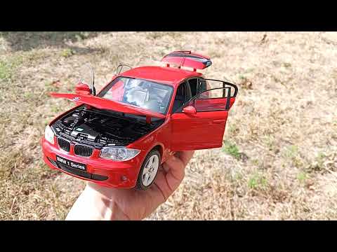 BMW 120i (E87) 2004, red, 08721R, Kyosho 1:18