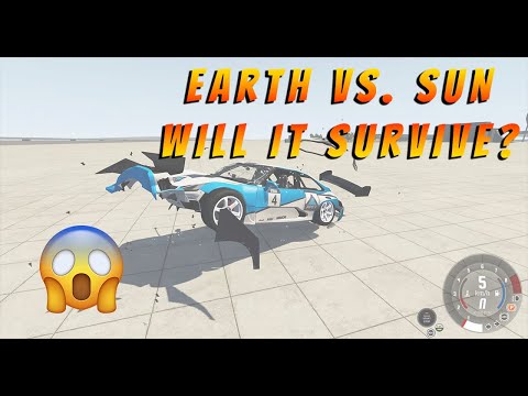 Gravity crash (Earth vs Jupiter vs Sun vs Moon ) - BeamNG .drive