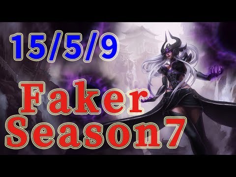 SKT T1 Faker Syndra MID vs Kassadin Patch 7.12