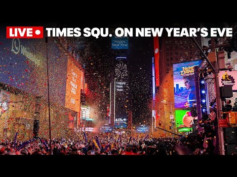 New Year’s Livestream: Times Square New York as crowds gather for ball drop