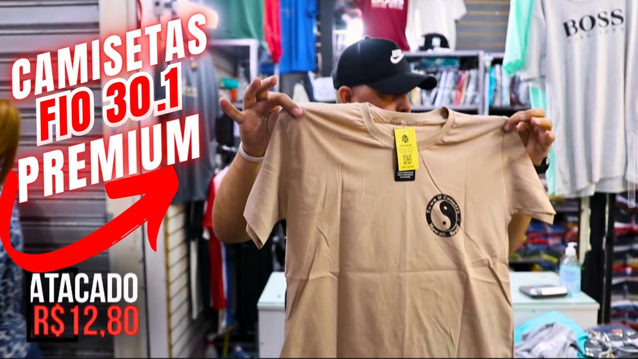 AS CAMISETAS FIO 30.1 COM O MENOR VALOR DO BRÁS!!! É MUITO BARATO!!! #fornecedoresdobras #camisetas