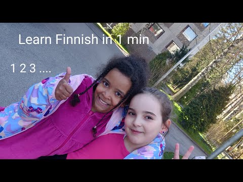 Learn Finnish in 1 Min. Numbers 1-10 with Lulu &Nana. Part One