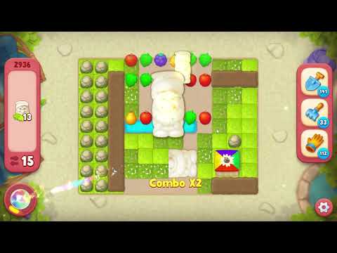 Gardenscapes 2936 Hard Level - 18 moves - NO BooSTERS