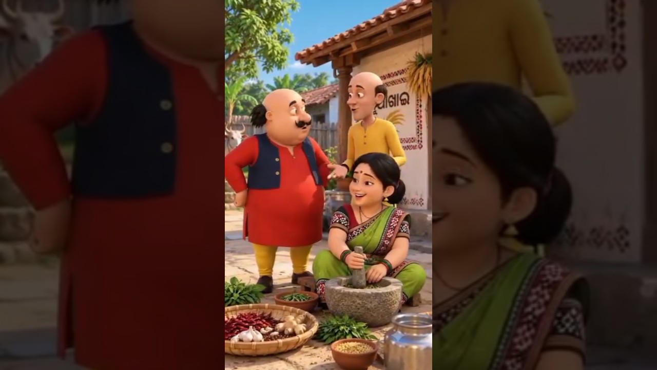 ନୂଆଖାଇ ଜୁହାର ସଭିଙ୍କୁ 🙏🌾.. #ai #viral #motupatlufun #shorts  #cartoon #youtube#comedy #nuakhaijuhar