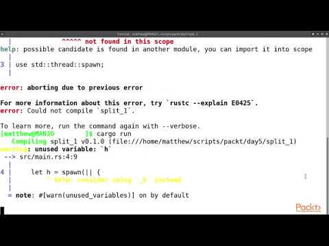 Learn Rust in 7 Days Threads | packtpub com